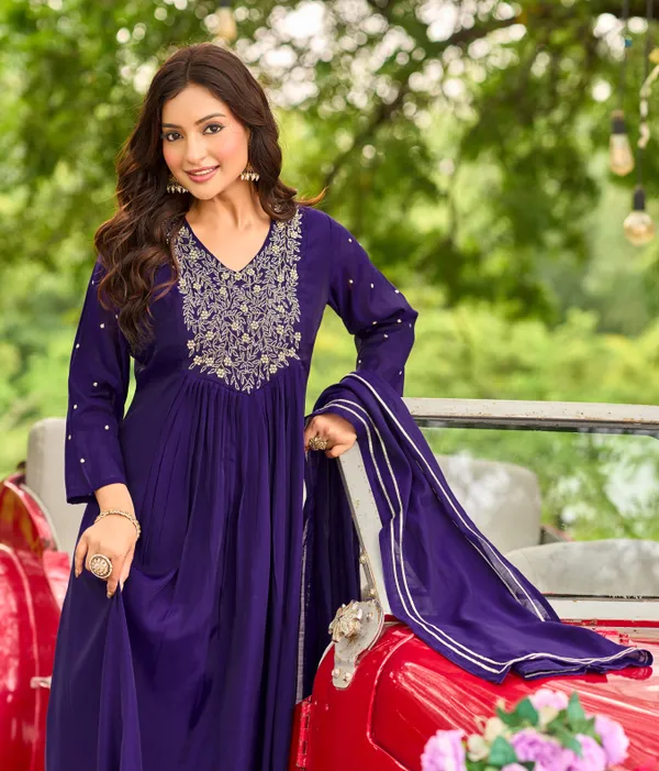 The_Desi_Wardrobe_Navy_Blue_Embroidered_Anarkali_Kurta_Set