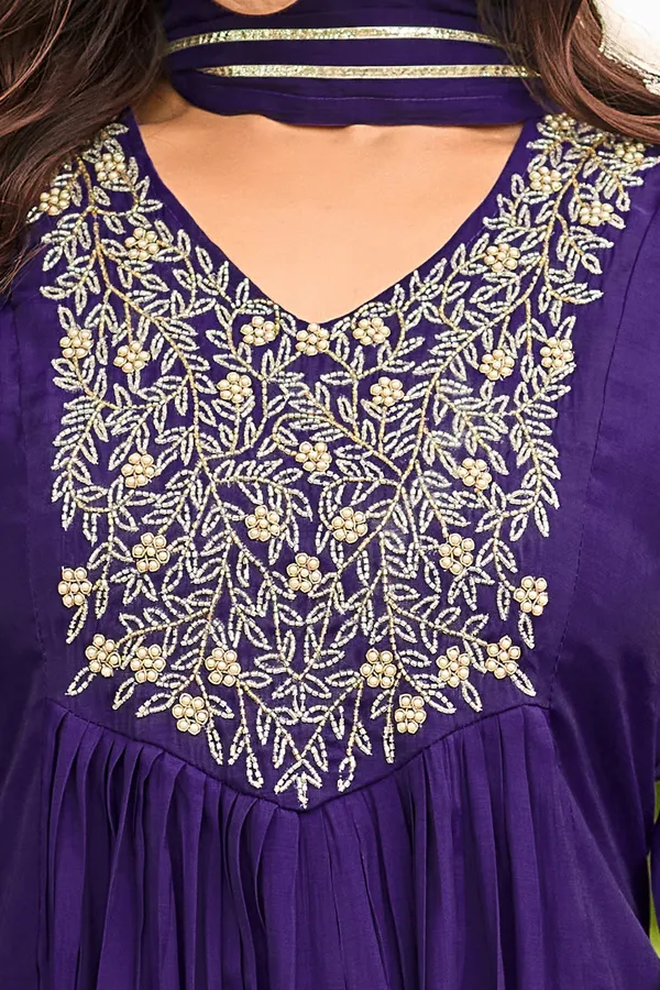 The_Desi_Wardrobe_Navy_Blue_Embroidered_Anarkali_Kurta_Set