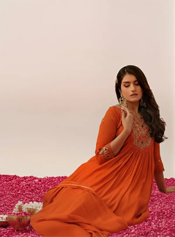 Elegant_Orange_Anarkali_Set_with_Rich_Fall_and_Intricate_Embroidery