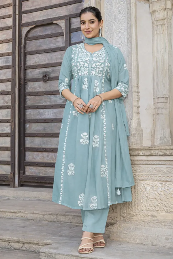 Sky_Blue_Chikankari-Inspired_Anarkali_Set_with_White_Floral_Threadwork
