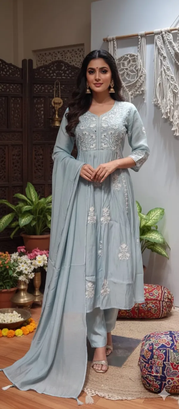 Sky_Blue_Chikankari-Inspired_Anarkali_Set_with_White_Floral_Threadwork