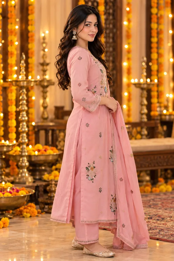 Women_Blush_Pink_Premium_Mul_Chanderi_Embroidered_Kurta_with_Pant_&_Dupatta_|_Festive_Ethnic_Suit_Set