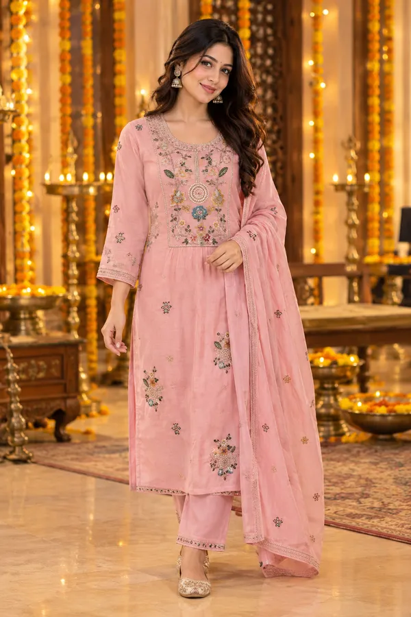 Women_Blush_Pink_Premium_Mul_Chanderi_Embroidered_Kurta_with_Pant_&_Dupatta_|_Festive_Ethnic_Suit_Set