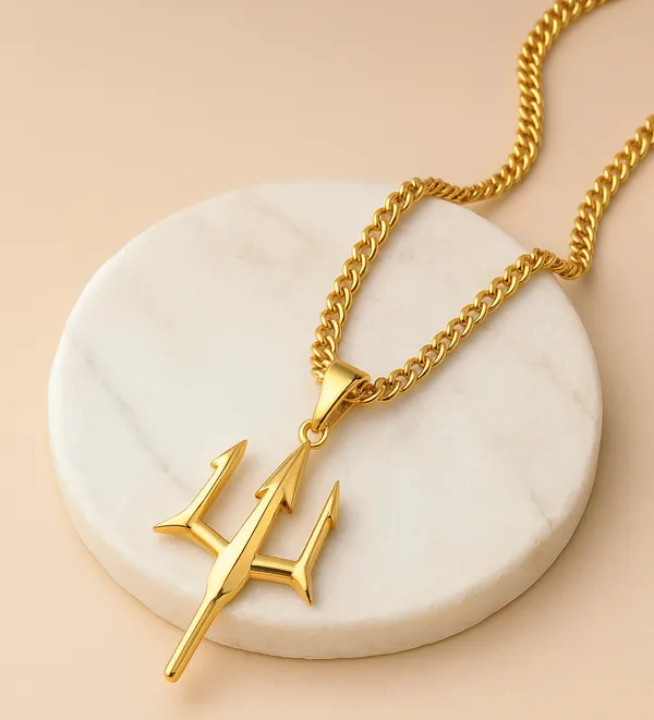 Premium_Trident_Locket_With_Cuban_Chain_For_Men_22k_Gold_Plated_With_6-Month_Anti-Fading_Warranty