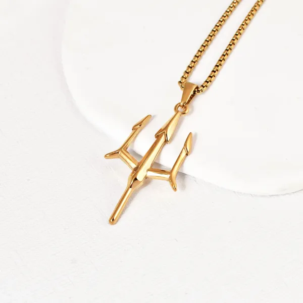 Premium_Trident_Locket_With_Square_Rolo_Chain_For_Men_22k_Gold_Plated_With_6-Month_Anti-Fading_Warranty
