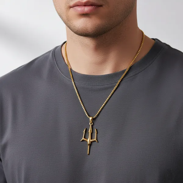 Premium_Trident_Locket_With_Square_Rolo_Chain_For_Men_22k_Gold_Plated_With_6-Month_Anti-Fading_Warranty