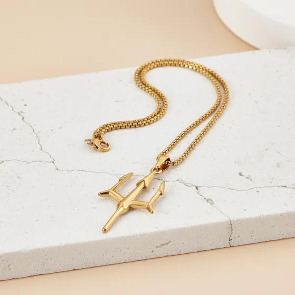 Premium_Trident_Locket_With_Square_Rolo_Chain_For_Men_22k_Gold_Plated_With_6-Month_Anti-Fading_Warranty