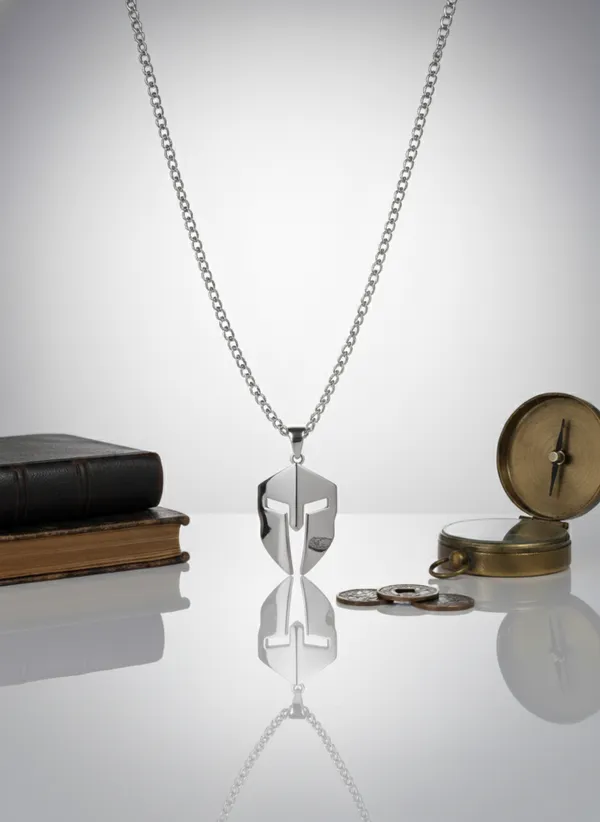 Premium_Spartan_Locket_For_Men_Glossy_Silver_Finish_With_6-Month_Anti-Fading_Warranty