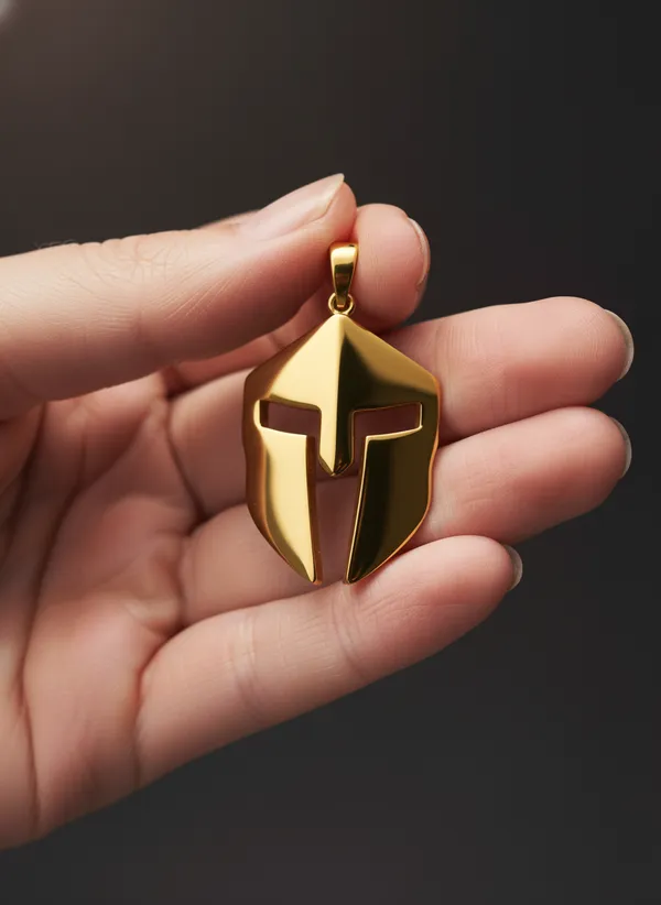 Premium_Spartan_Locket_For_Men_22k_Gold_Plated_With_6-Month_Anti-Fading_Warranty