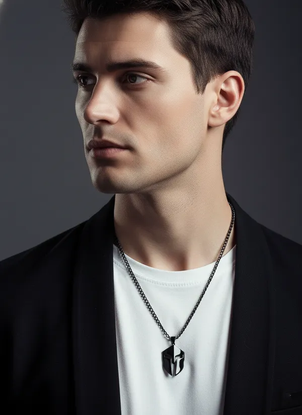Premium_Spartan_Locket_For_Men_Glossy_Black_Finish_With_6-Month_Anti-Fading_Warranty