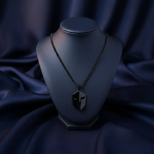 Premium_Spartan_Locket_For_Men_Glossy_Black_Finish_With_6-Month_Anti-Fading_Warranty
