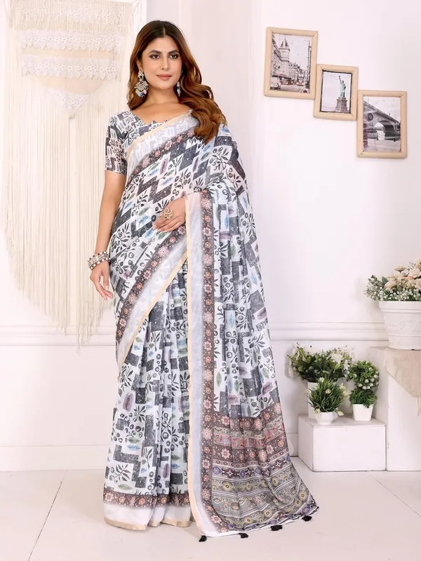 Women's_Elegant_Chanderi_Saree_with_Digital_Prints_|_Floral,_Leaf,_Geometric_&_Ethnic_Designs_|_Traditional,_Festive_&_Wedding_|_5.5m_Saree_+_0.8m_Blouse_(White_Base_with_Multi-color)