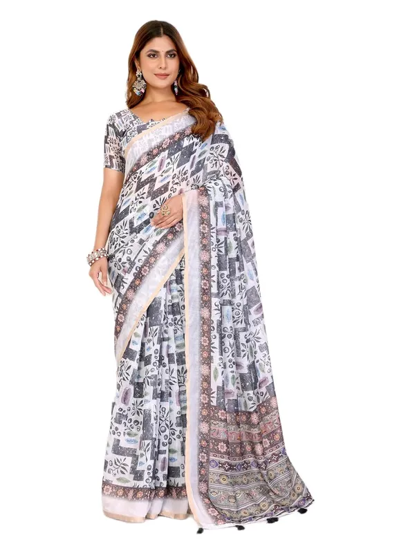 Women's_Elegant_Chanderi_Saree_with_Digital_Prints_|_Floral,_Leaf,_Geometric_&_Ethnic_Designs_|_Traditional,_Festive_&_Wedding_|_5.5m_Saree_+_0.8m_Blouse_(White_Base_with_Multi-color)