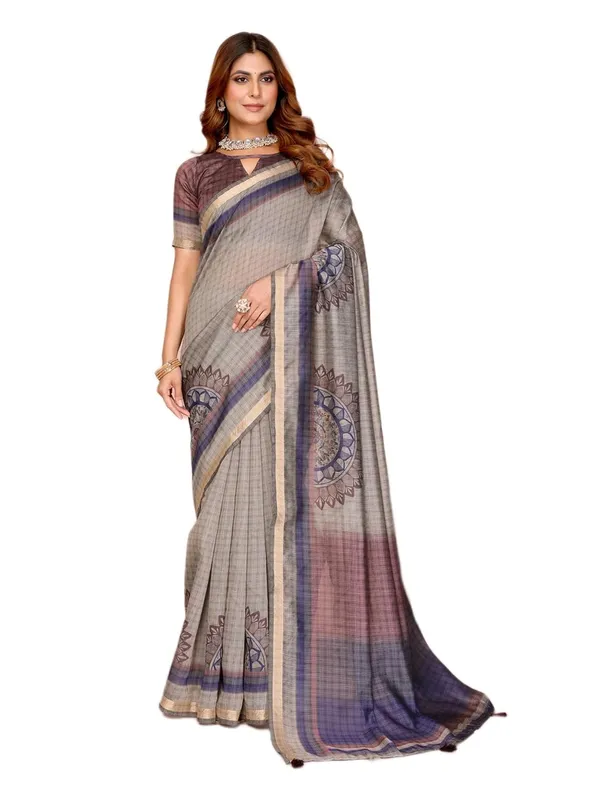 Women's_Chanderi_Silk_Saree_with_Digital_Printed_for_Women_|_For_Traditional,_Festive_&_Wedding_|_5.5m_Saree_+_0.8m_Blouse_(Grey_Checked)