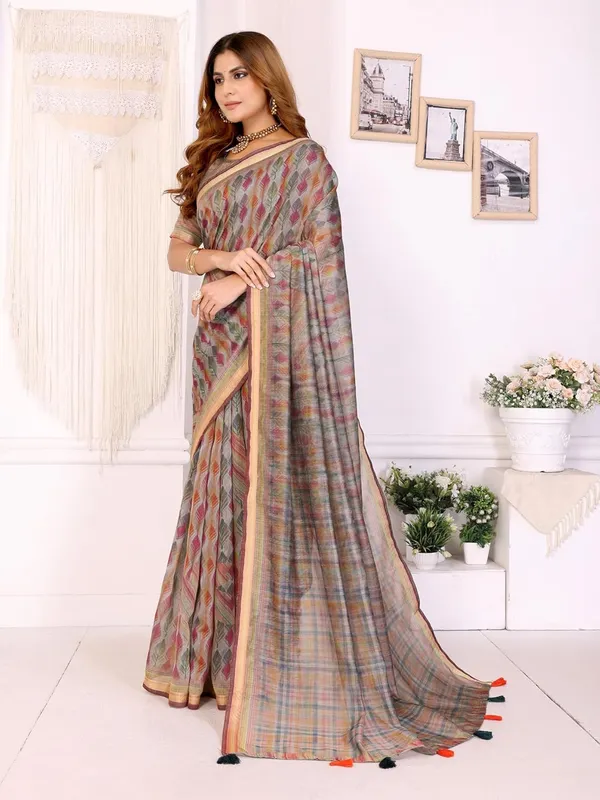 Women's_Chanderi_Silk_Saree_with_Digital_Printed_for_Women_|_For_Traditional,_Festive_&_Wedding_|_5.5m_Saree_+_0.8m_Blouse_(Vibrant_Geometric_Weaves)