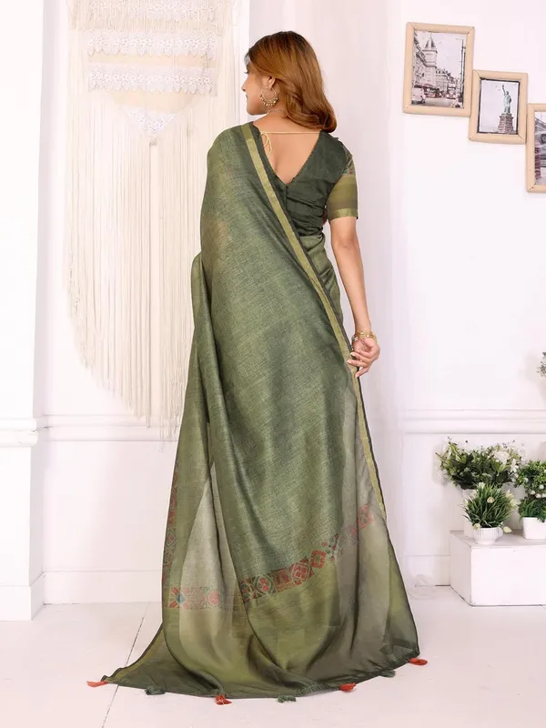Women's_Chanderi_Silk_Saree_with_Digital_Printed_for_Women_|_For_Traditional,_Festive_&_Wedding_|_5.5m_Saree_+_0.8m_Blouse_(Olive_Green_Traditional_Border)