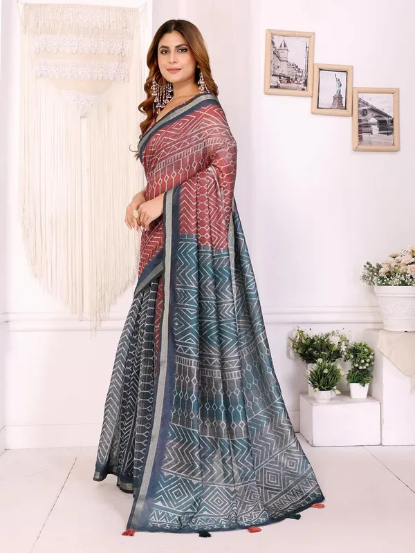 Women's_Chanderi_Silk_Saree_with_Digital_Printed_for_Women_|_For_Traditional,_Festive_&_Wedding_|_5.5m_Saree_+_0.8m_Blouse_(Multicolor_Geometric_Print)