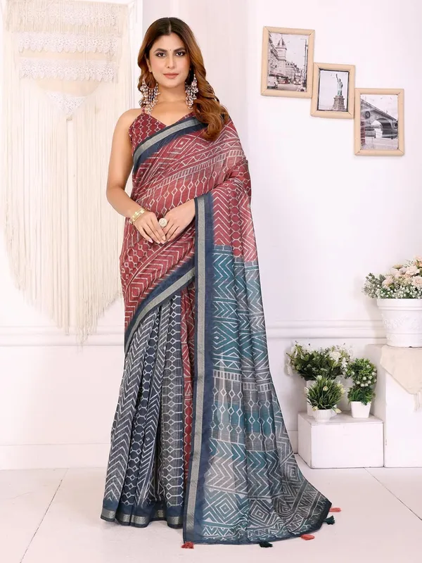 Women's_Chanderi_Silk_Saree_with_Digital_Printed_for_Women_|_For_Traditional,_Festive_&_Wedding_|_5.5m_Saree_+_0.8m_Blouse_(Multicolor_Geometric_Print)