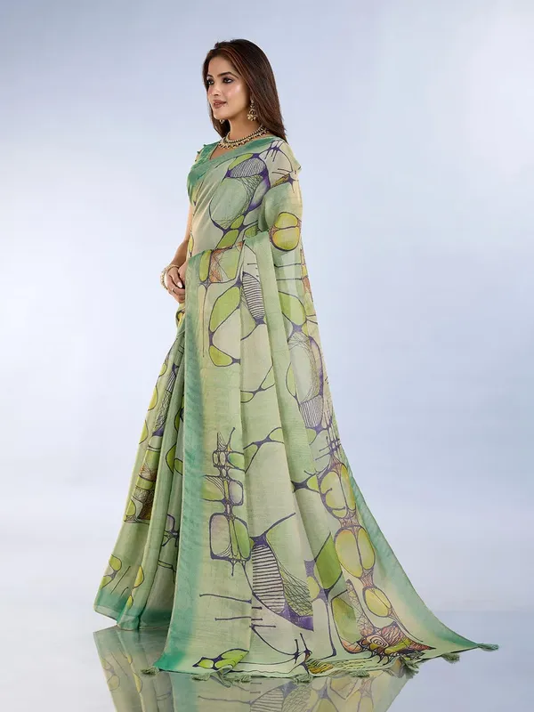 Women's_Erode_Anmol_Silk_Printed_Saree_for_Women_|_Elegant_Floral,_Abstract_&_Geometric_Designs_|_For_Wedding,_Festive_|_5.5m_Saree_+_0.8m_Blouse_Piece_(Light_Green_&_Multicolor)