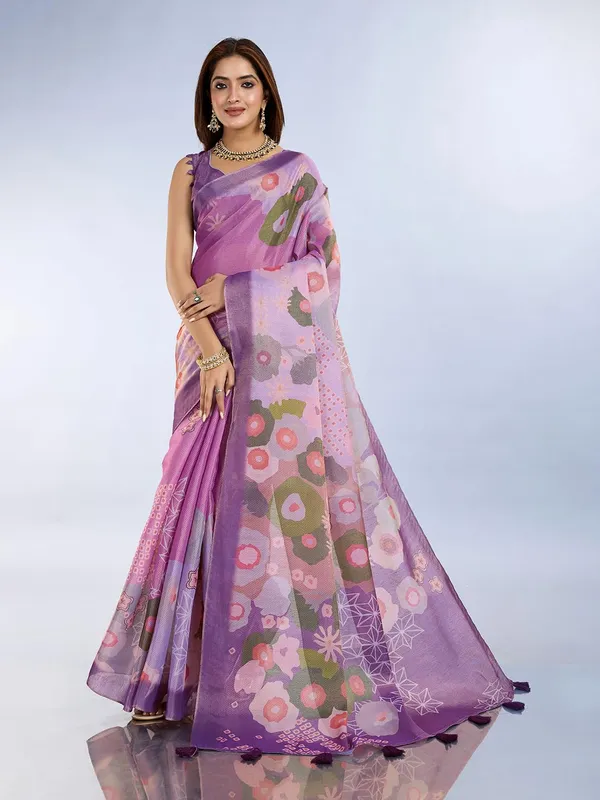 Women's_Erode_Anmol_Silk_Printed_Saree_for_Women_|_Elegant_Floral,_Abstract_&_Geometric_Designs_|_For_Wedding,_Festive_|_5.5m_Saree_+_0.8m_Blouse_Piece_(Lavender_&_Pink_Green_&_Purple)