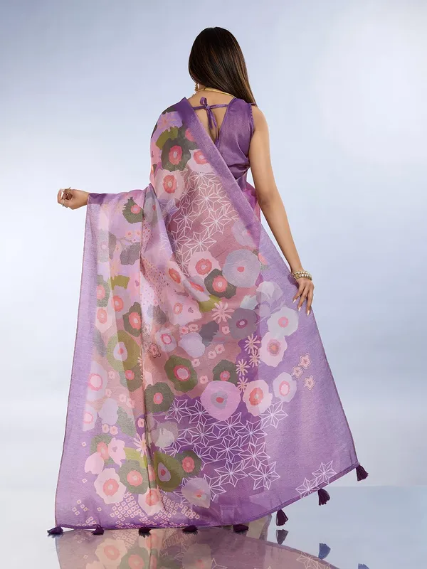 Women's_Erode_Anmol_Silk_Printed_Saree_for_Women_|_Elegant_Floral,_Abstract_&_Geometric_Designs_|_For_Wedding,_Festive_|_5.5m_Saree_+_0.8m_Blouse_Piece_(Lavender_&_Pink_Green_&_Purple)