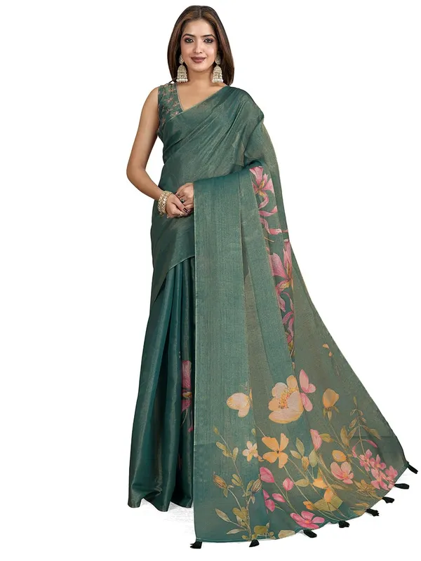 Women's_Erode_Anmol_Silk_Printed_Saree_for_Women_|_Elegant_Floral,_Abstract_&_Geometric_Designs_|_For_Wedding,_Festive_|_5.5m_Saree_+_0.8m_Blouse_Piece_(Teal_Green_&_Multicolor)