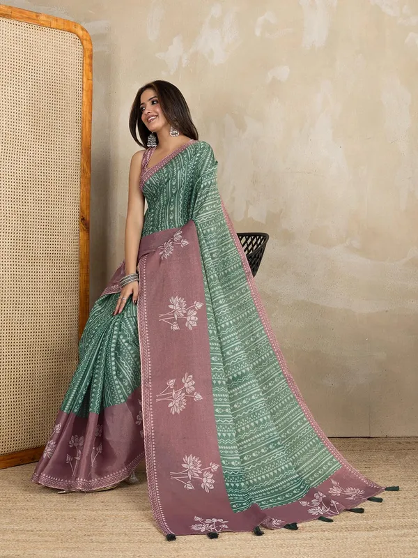 Women's_Erode_Anmol_Silk_Printed_Saree_for_Women_|_Elegant_Floral,_Abstract_&_Geometric_Designs_|_For_Wedding,_Festive_|_5.5m_Saree_+_0.8m_Blouse_Piece_(Green_&_Mauve)