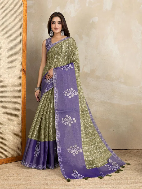 Women's_Erode_Anmol_Silk_Printed_Saree_for_Women_|_Elegant_Floral,_Abstract_&_Geometric_Designs_|_For_Wedding,_Festive_|_5.5m_Saree_+_0.8m_Blouse_Piece_(Olive_Green_&_Purple)