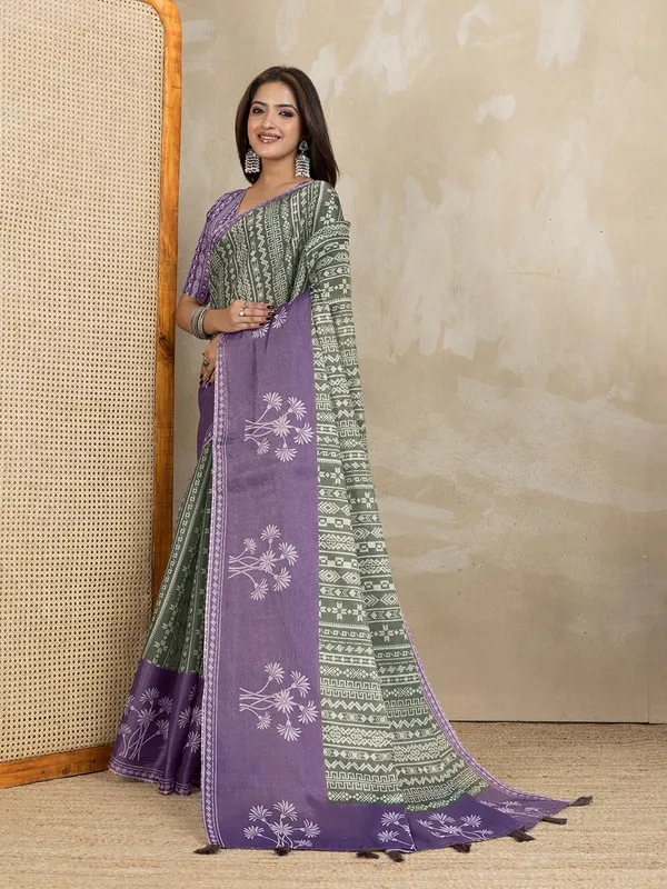 Women's_Erode_Anmol_Silk_Printed_Saree_for_Women_|_Elegant_Floral,_Abstract_&_Geometric_Designs_|_For_Wedding,_Festive_|_5.5m_Saree_+_0.8m_Blouse_Piece_(Purple_&_Green)