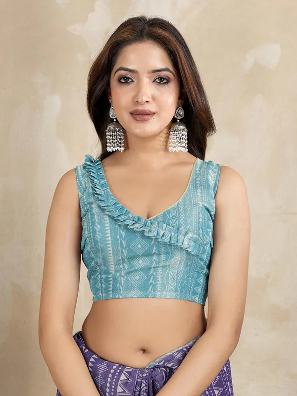 Women's_Erode_Anmol_Silk_Printed_Saree_for_Women_|_Elegant_Floral,_Abstract_&_Geometric_Designs_|_For_Wedding,_Festive_|_5.5m_Saree_+_0.8m_Blouse_Piece_(Aqua_Blue_&_Deep_Purple)