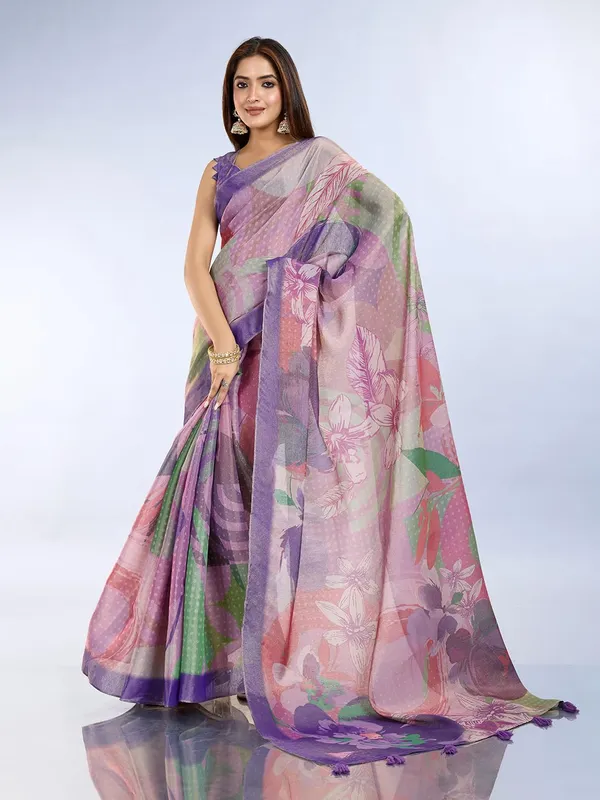 Women's_Erode_Anmol_Silk_Printed_Saree_for_Women_|_Elegant_Floral,_Abstract_&_Geometric_Designs_|_For_Wedding,_Festive_|_5.5m_Saree_+_0.8m_Blouse_Piece_(Lavender_Pink_&_Green_Pastel)