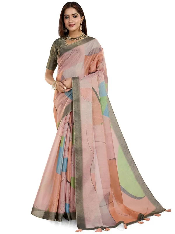 Women's_Erode_Anmol_Silk_Printed_Saree_for_Women_|_Elegant_Floral,_Abstract_&_Geometric_Designs_|_For_Wedding,_Festive_|_5.5m_Saree_+_0.8m_Blouse_Piece_(Peach_Olive_Green_&_Blue)