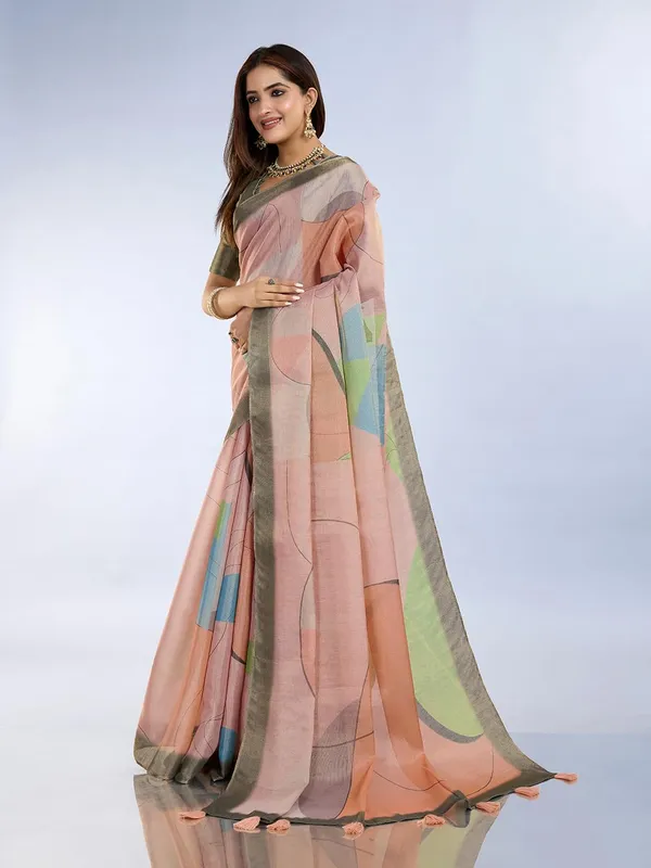 Women's_Erode_Anmol_Silk_Printed_Saree_for_Women_|_Elegant_Floral,_Abstract_&_Geometric_Designs_|_For_Wedding,_Festive_|_5.5m_Saree_+_0.8m_Blouse_Piece_(Peach_Olive_Green_&_Blue)