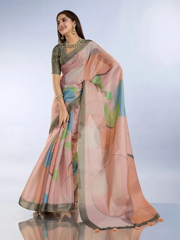 Women's_Erode_Anmol_Silk_Printed_Saree_for_Women_|_Elegant_Floral,_Abstract_&_Geometric_Designs_|_For_Wedding,_Festive_|_5.5m_Saree_+_0.8m_Blouse_Piece_(Peach_Olive_Green_&_Blue)