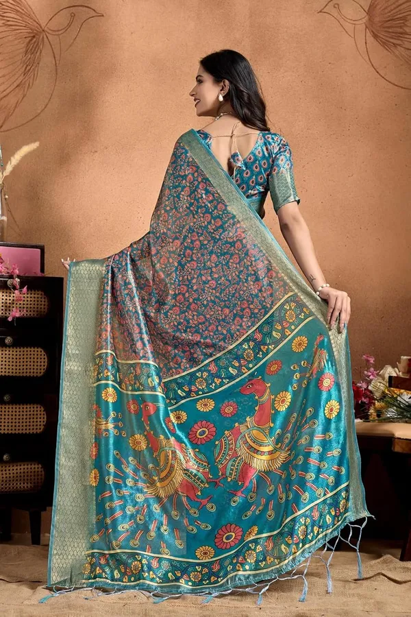 Women's_Elegant_Soft_Silk_Blend_Saree_with_Zari_Border_&_Designer_Printed_Pallu_for_Women_|_For_Traditional,_Festive_&_Wedding_|_5.5m_Saree_+_0.8m_Blouse_(Teal_Blue)