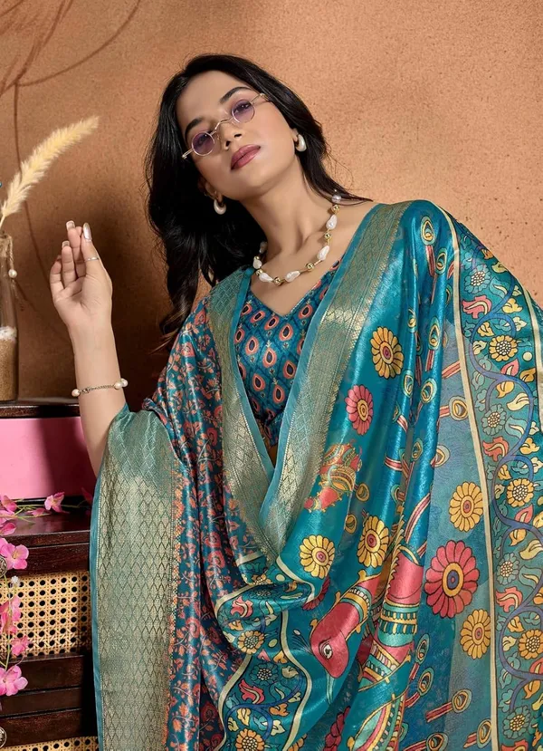 Women's_Elegant_Soft_Silk_Blend_Saree_with_Zari_Border_&_Designer_Printed_Pallu_for_Women_|_For_Traditional,_Festive_&_Wedding_|_5.5m_Saree_+_0.8m_Blouse_(Teal_Blue)
