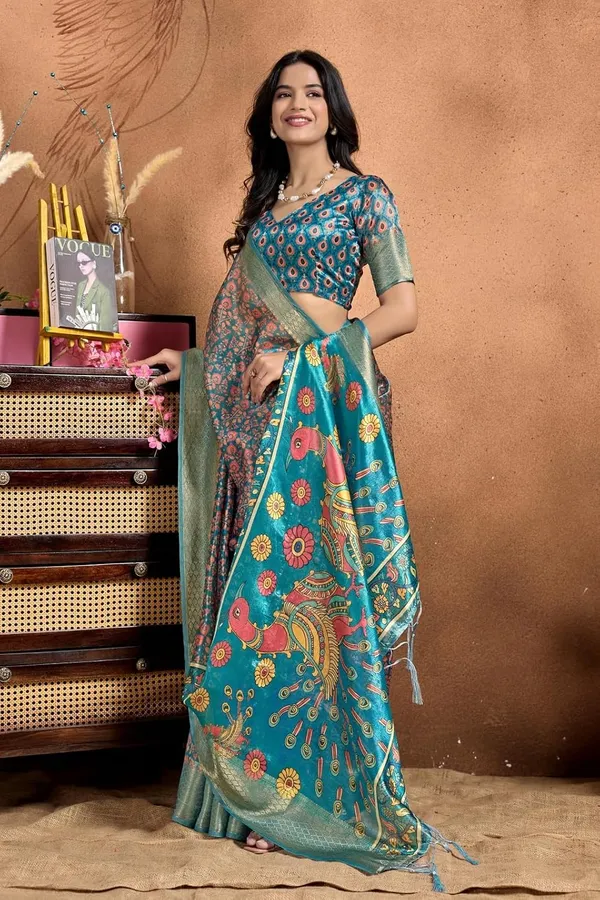 Women's_Elegant_Soft_Silk_Blend_Saree_with_Zari_Border_&_Designer_Printed_Pallu_for_Women_|_For_Traditional,_Festive_&_Wedding_|_5.5m_Saree_+_0.8m_Blouse_(Teal_Blue)