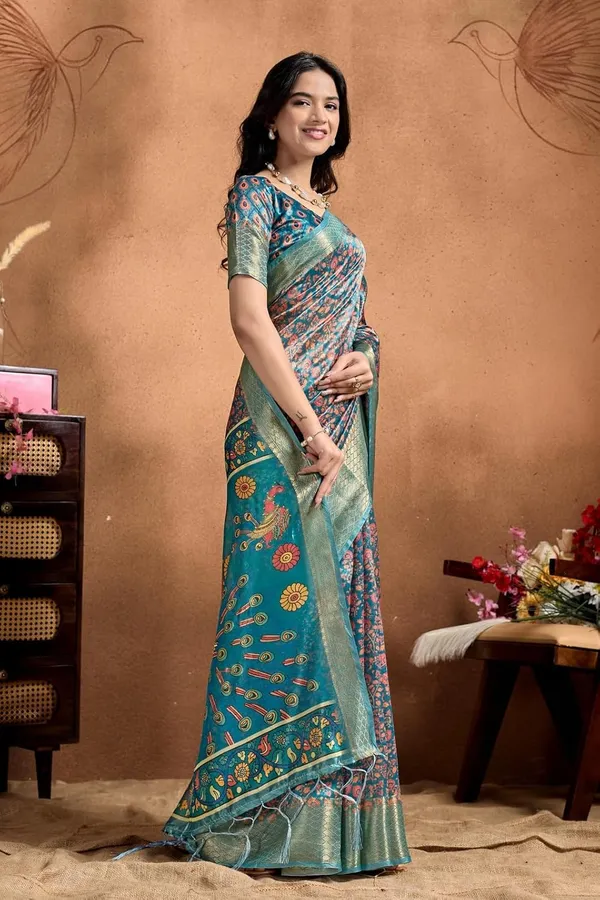 Women's_Elegant_Soft_Silk_Blend_Saree_with_Zari_Border_&_Designer_Printed_Pallu_for_Women_|_For_Traditional,_Festive_&_Wedding_|_5.5m_Saree_+_0.8m_Blouse_(Teal_Blue)