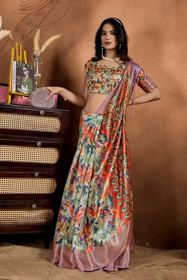 Women's_Elegant_Soft_Silk_Blend_Saree_with_Zari_Border_&_Designer_Printed_Pallu_for_Women_|_For_Traditional,_Festive_&_Wedding_|_5.5m_Saree_+_0.8m_Blouse_(Multicolor_&_Lavender)