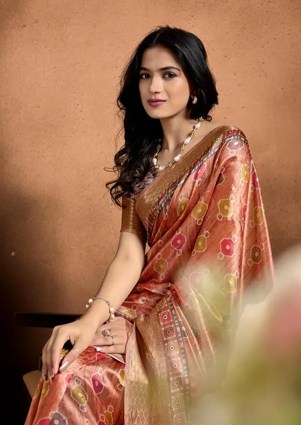 Women's_Elegant_Soft_Silk_Blend_Saree_with_Zari_Border_&_Designer_Printed_Pallu_for_Women_|_For_Traditional,_Festive_&_Wedding_|_5.5m_Saree_+_0.8m_Blouse_(Copper-Rose_&_Multicolor)