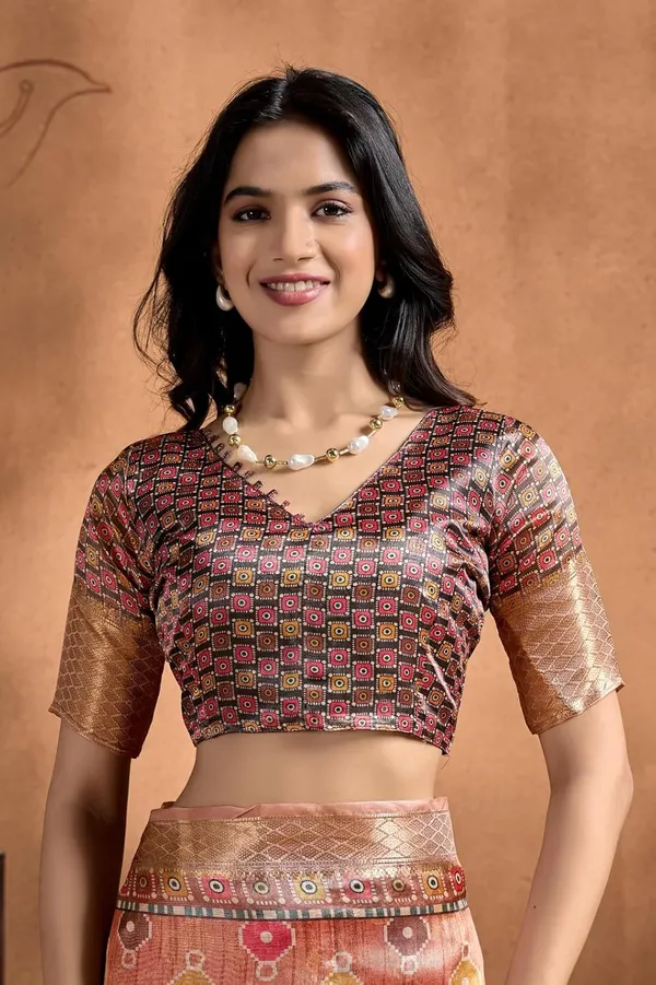Women's_Elegant_Soft_Silk_Blend_Saree_with_Zari_Border_&_Designer_Printed_Pallu_for_Women_|_For_Traditional,_Festive_&_Wedding_|_5.5m_Saree_+_0.8m_Blouse_(Copper-Rose_&_Multicolor)