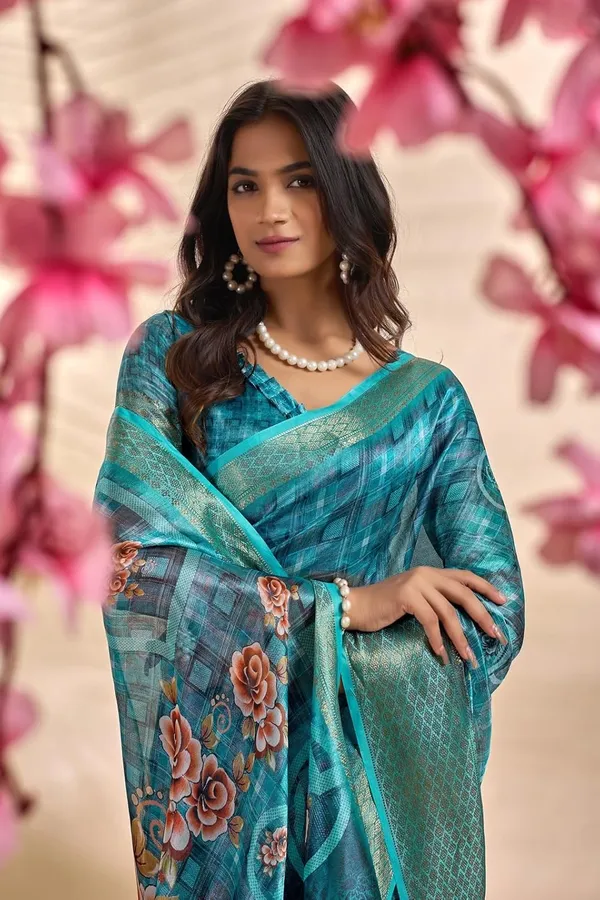 Women's_Elegant_Soft_Silk_Blend_Saree_with_Zari_Border_&_Designer_Printed_Pallu_for_Women_|_For_Traditional,_Festive_&_Wedding_|_5.5m_Saree_+_0.8m_Blouse_(Teal_Blue_&_Multicolor)