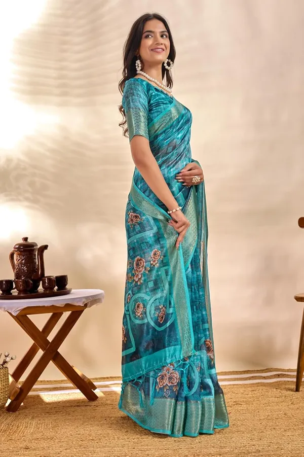 Women's_Elegant_Soft_Silk_Blend_Saree_with_Zari_Border_&_Designer_Printed_Pallu_for_Women_|_For_Traditional,_Festive_&_Wedding_|_5.5m_Saree_+_0.8m_Blouse_(Teal_Blue_&_Multicolor)