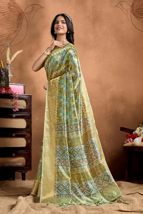 Women's_Elegant_Soft_Silk_Blend_Saree_with_Zari_Border_&_Designer_Printed_Pallu_for_Women_|_For_Traditional,_Festive_&_Wedding_|_5.5m_Saree_+_0.8m_Blouse_(Green_Mustard_&_Blue)