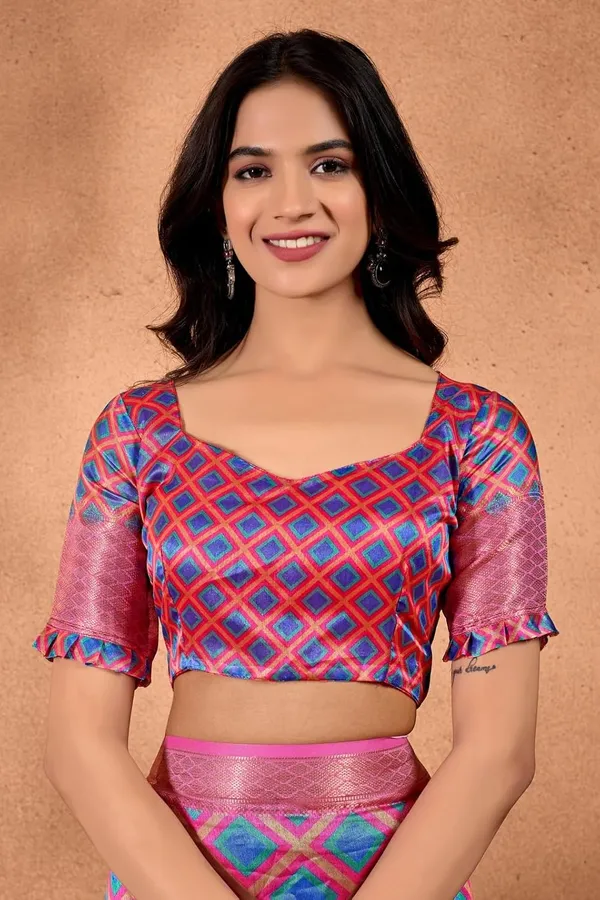 Women's_Elegant_Soft_Silk_Blend_Saree_with_Zari_Border_&_Designer_Printed_Pallu_for_Women_|_For_Traditional,_Festive_&_Wedding_|_5.5m_Saree_+_0.8m_Blouse_(Pink_&_Blue)
