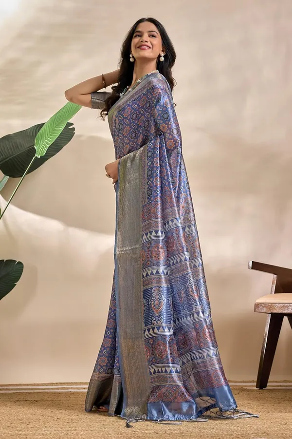 Women's_Elegant_Soft_Silk_Blend_Saree_with_Zari_Border_&_Designer_Printed_Pallu_for_Women_|_For_Traditional,_Festive_&_Wedding_|_5.5m_Saree_+_0.8m_Blouse_(Royal_Blue)
