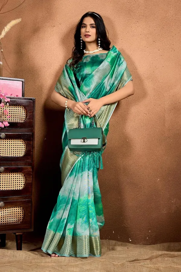Women's_Elegant_Soft_Silk_Blend_Saree_with_Zari_Border_&_Designer_Printed_Pallu_for_Women_|_For_Traditional,_Festive_&_Wedding_|_5.5m_Saree_+_0.8m_Blouse_(Green_&_Aqua)