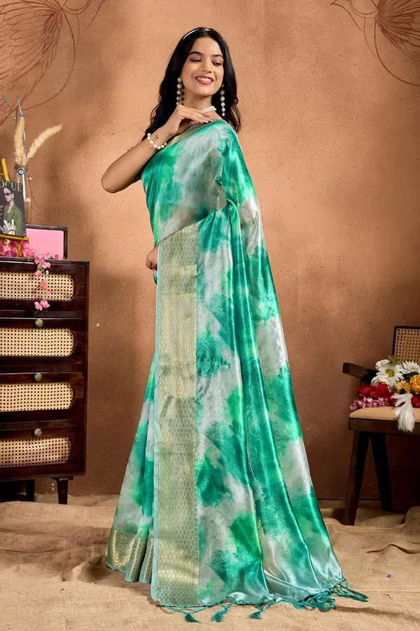 Women's_Elegant_Soft_Silk_Blend_Saree_with_Zari_Border_&_Designer_Printed_Pallu_for_Women_|_For_Traditional,_Festive_&_Wedding_|_5.5m_Saree_+_0.8m_Blouse_(Green_&_Aqua)