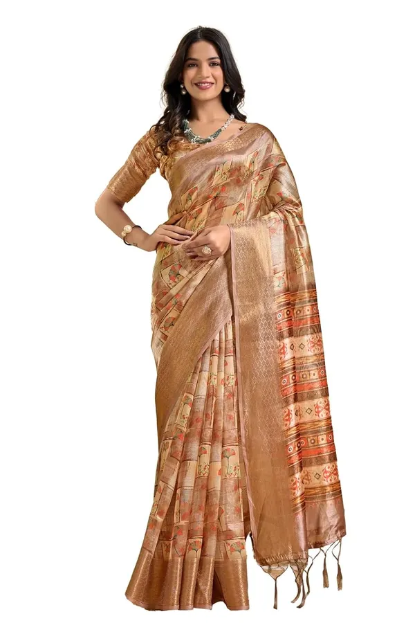Women's_Elegant_Soft_Silk_Blend_Saree_with_Zari_Border_&_Designer_Printed_Pallu_for_Women_|_For_Traditional,_Festive_&_Wedding_|_5.5m_Saree_+_0.8m_Blouse_(Beige_&_Multicolor)