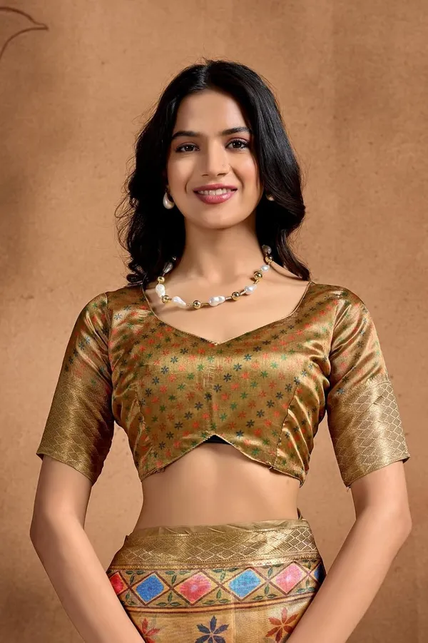 Women's_Elegant_Soft_Silk_Blend_Saree_with_Zari_Border_&_Designer_Printed_Pallu_for_Women_|_For_Traditional,_Festive_&_Wedding_|_5.5m_Saree_+_0.8m_Blouse_(Golden_&_Multicolor)